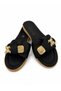 Women's Flower-Patterned Stone-Bow Detail Stylish Daily Slippers - 6