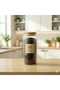 Single 1500 ml Striped Glass Jar with Wooden Lid – Premium Design, Stylish Appearance, and Multi-Purpose Food Storage Solution