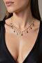Gold Color Stone Necklace