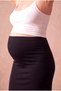 Maternity Viscose Blended Black Knee Length High Waist Pencil Skirt with Abdominal Support Lauren - 4
