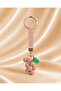 Bag Charm and Keychain with Stone Grape Figure – Rose Gold
