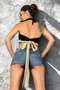 Tie-Up Cotton Crop Bustier - 4