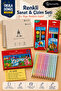 25X35 cm 110 Gr Drawing Notebook 12-Piece Pastel Paint Watercolor Dry Paint and 12-Piece Pastel Hb Pencil Set – 2 Notebooks