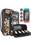 Case Compatible with Nintendo Switch OLED, EVA Hard Case, 2 Pack HD Screen Protector and 4pcs