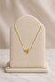 Minimal Origami Bird Figured Gold Necklace