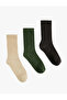 Cotton 3-Piece Tennis Sock Set - 2