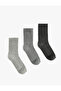 Cotton 3-Piece Tennis Sock Set - 2