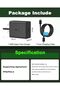 شاحن سريع USB-C بقوة 45 واط مع كابل من النوع C إلى النوع C، محول حائط بريطاني ثلاثي الأطراف للشحن فائق السرعة - 5