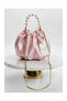Royale Series Pearl Handle and Chain Strap Pull-Strap Rose Patterned Handmade Luxury Bag, Wedding, Evening Dress, Engagement, Celebration, Daily Use.
