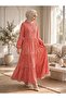 Haki̇m Collar Half Buttoned Waist Tie Fastened Crinkle Patterned Viscose Dress - 6