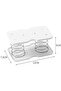 Bukela 4Pcs White Tissue Dispenser, Tissue Box Spring Support, Spring Loaded Lifting Spring Tissue H - 3