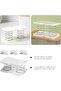 Bukela 4Pcs White Tissue Dispenser, Tissue Box Spring Support, Spring Loaded Lifting Spring Tissue H - 4