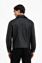 Men's Classic Collar Black Leather Jacket Premium Quality - 8