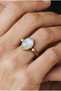 Moonstone Copper Ring Adjustable Quality Women's Trend Fashion