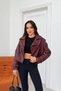 New Season Zr Premium Padded Oversize Women's Burgundy Leather Jacket - 2