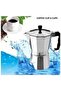 Stove Top Moka-Espresso Maker 6 CUPS" Silver - 2