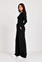 3-Piece Women's Sports Sweatpants Black Gray Navy Blue Wide Leg Casual Use - 3