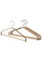 Clothes Hangers, Natural Bamboo, 40 cm, Pack of 5