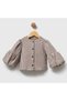 Baby Girl Brown Plaid Dress Set with Plush Vest and Bow, Stylish Winter Combination - 4
