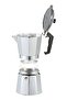 6-Cup Countertop Espresso Percolator Silver/Black - 2