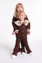 Brown Embroidered Camisole Set-1105 - 2