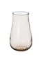 Swirl-Pattern Glass Vase, Light Brown, 13.5 cm