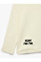 Long Sleeve Teddy Bear Detailed Crew Neck Oversized T-Shirt - 7