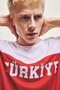 Boxy Fit Crew Neck Printed Short Sleeve T-Shirt I1697Ax26Hs - 3