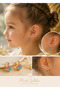 Girls' Silver Oyster Figure Mini Hoop Earrings, Not Color-Fading / Gold Color - 6