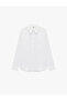 Regular Fit Buttoned Long Sleeve Classic Collar Shirt - 4