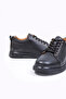 Weston Black 100% Genuine Leather Men's Sneaker Shoes - 4