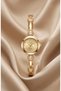 Women's Watch Steel Watch with Clasp Band Gold Stone Women's Wristwatch Vintage Watch Old Money Luxury Stylish Elegant Premium Watch Steel Band |   Special Design 2026 - 2