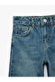 Cotton Mom Fit Denim Trousers - 6