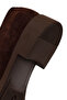 Women's Brown Buckle Suede Leather Loafer Af220009Ds - 8