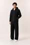 Men's Black Hooded, Water Repellent, Windproof, Zippered, Seasonal Raincoat - 3
