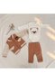 Teddy Bear Embroidered Vest 3-Piece Baby Set