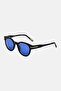 Men CR 80009 Round Sunglasses, Black - 3