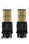 2PCS YELLOW 2X 3157 4157 LED Backup Reverse Light Bulbs Super Bright CANBUS - 3