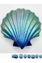 4.7cm Oyster Mussel Sea Shell Silicone Mold K-1593, Stone Powder Polyester Gypsum Soap Mold