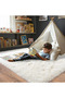 Rugs For Living Room,Soft Fluffy Area Rug Bedroom Living Room Shaggy Washable Anti-Skid Comfortable Large Rugs Indoor Modern Home Decor Floor Carpet (White) - 2