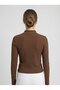 Women Slim Fit Long Sleeve Outdoor T-Shirt, Brown - 4