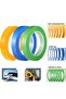 Yellow 3mm 18M 1 roll No Mark Residue Masking Tape Yellow, Hand Tearable Textured Paper, 2-50mm Widt - 4