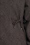 College Collar Shawl Pattern Jacket Dark Brown - 6