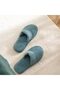 Eva Cotton 100% Cotton Unisex Slippers Smoke Turquoise - 2