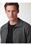 Anthracite Regular Fit Men's Knitwear Cardigan - 3
