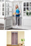 Practical Magnetic White Door Window Fly Screen Tulle 115 X 210 cm () - 4