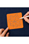 Leaf Pattern Sashiko Embroidery Template 10 cm - 2