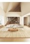 Area Rug Living Room Rugs Abstract Modern Soft Non Slip Carpet Indoor Thin Low Pile Carpets for Bedroom Under Dining Table Home Office Farmhouse Decor Beige (C-160x230cm) - 5