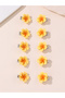Set of 10 - Flower Hair Clips