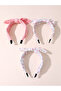 Set of 3 - Flower Print Bow Headband - 3